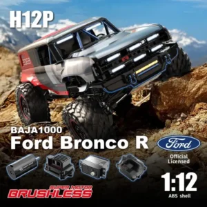 Hyper Go H12P Ford Bronco R Baja1000 1:12